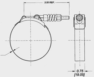 TBSL Spring loaded T-Bolt clamps
